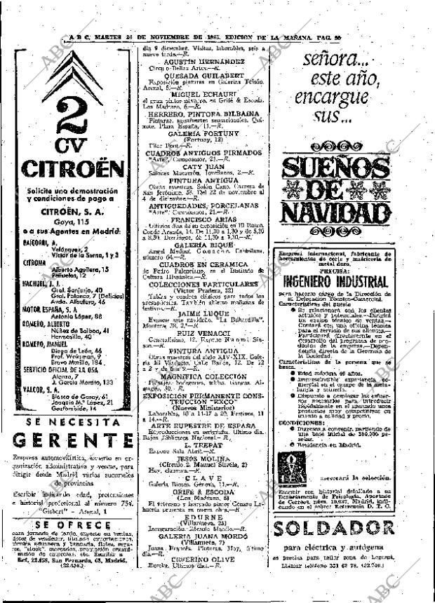 ABC MADRID 30-11-1965 página 80