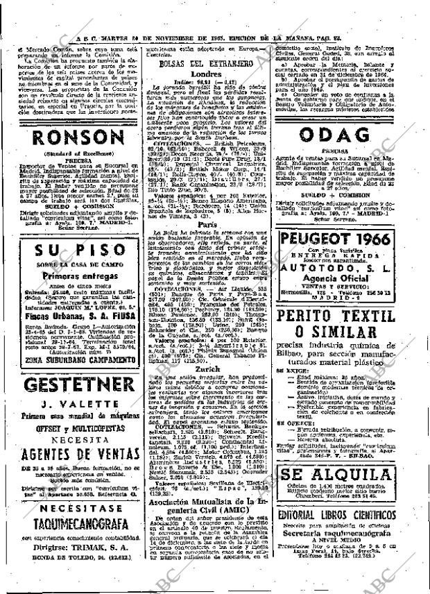 ABC MADRID 30-11-1965 página 82