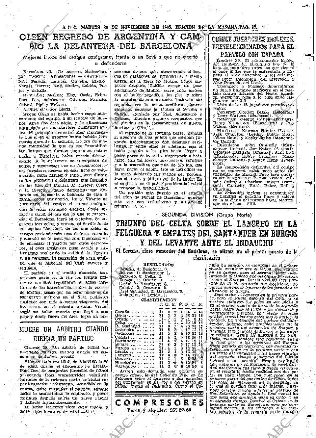 ABC MADRID 30-11-1965 página 87