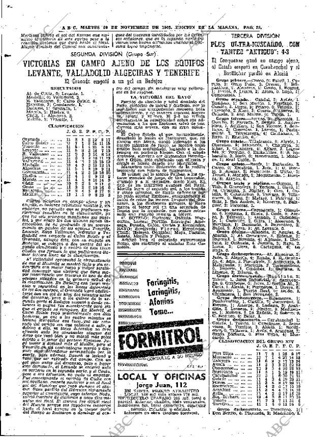 ABC MADRID 30-11-1965 página 88