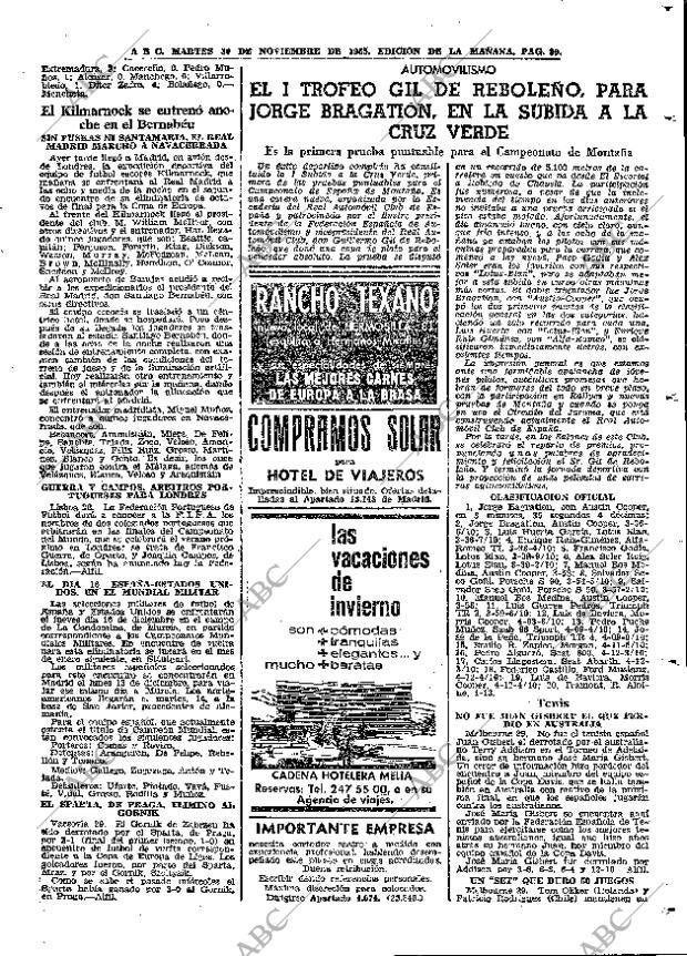 ABC MADRID 30-11-1965 página 89