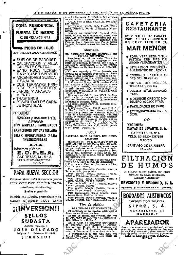 ABC MADRID 30-11-1965 página 92