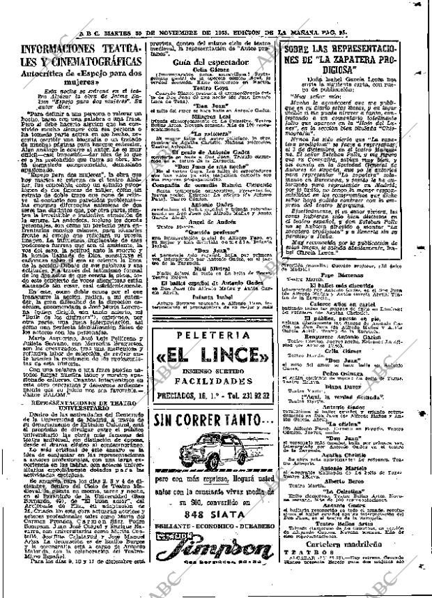 ABC MADRID 30-11-1965 página 95
