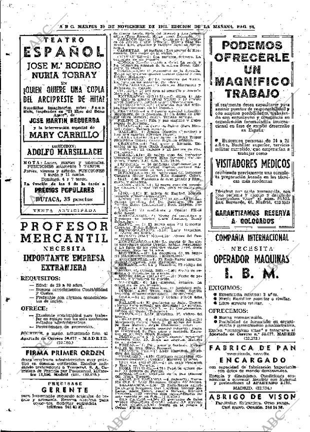 ABC MADRID 30-11-1965 página 98