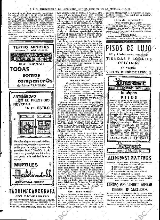 ABC MADRID 01-12-1965 página 92