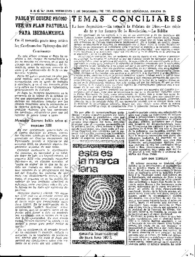 ABC SEVILLA 01-12-1965 página 25