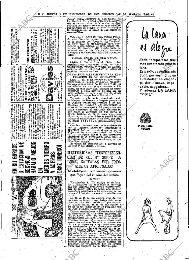 ABC MADRID 02-12-1965 página 62