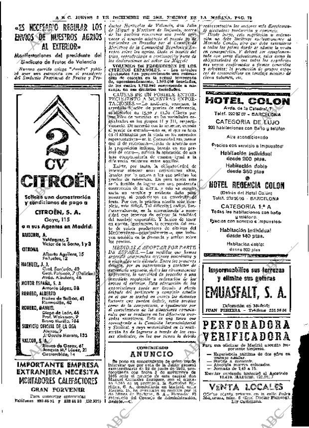 ABC MADRID 02-12-1965 página 72