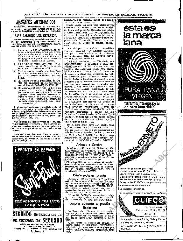 ABC SEVILLA 03-12-1965 página 36