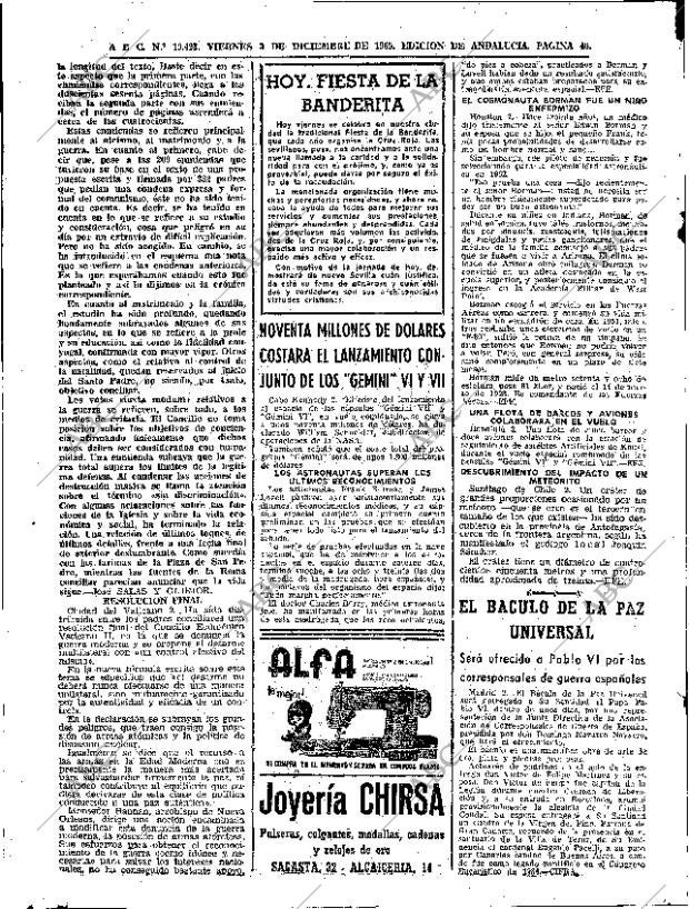 ABC SEVILLA 03-12-1965 página 40