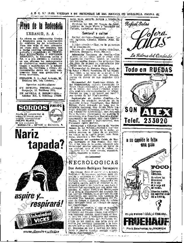 ABC SEVILLA 03-12-1965 página 42