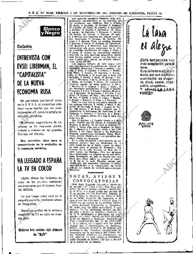 ABC SEVILLA 03-12-1965 página 54