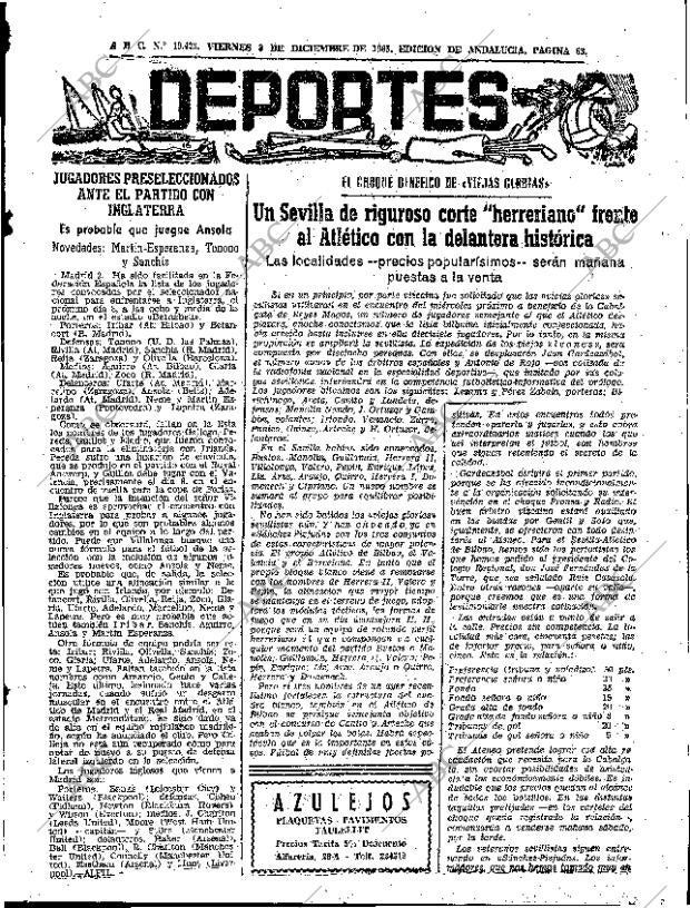 ABC SEVILLA 03-12-1965 página 63