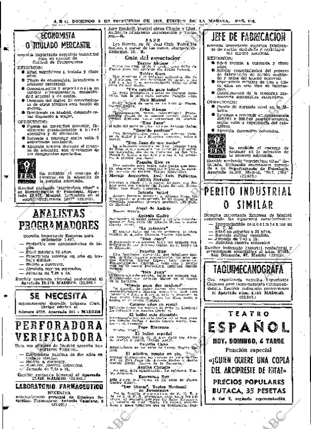 ABC MADRID 05-12-1965 página 116