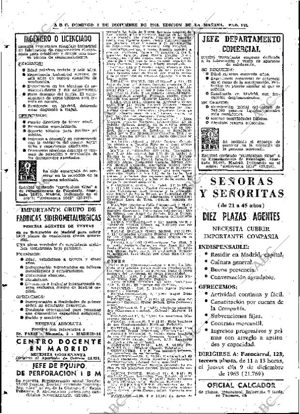 ABC MADRID 05-12-1965 página 118