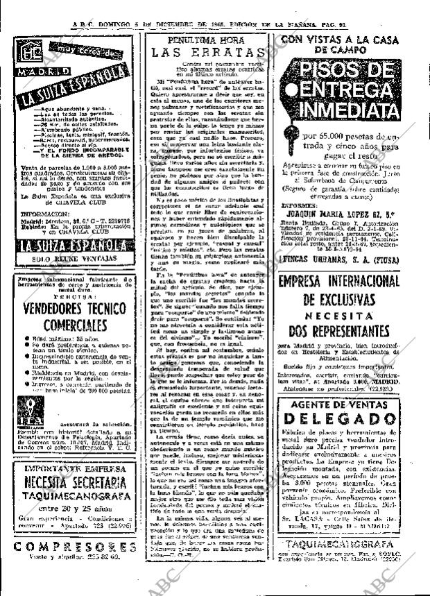 ABC MADRID 05-12-1965 página 90