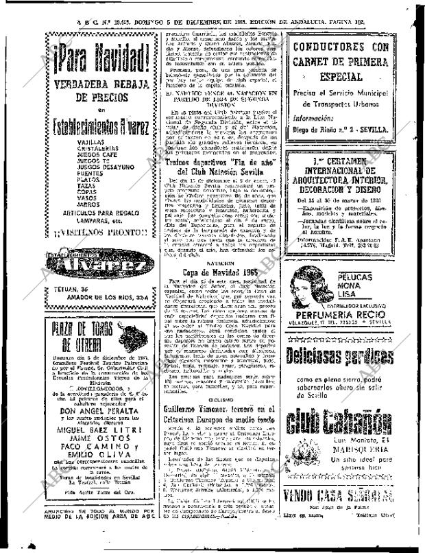 ABC SEVILLA 05-12-1965 página 102