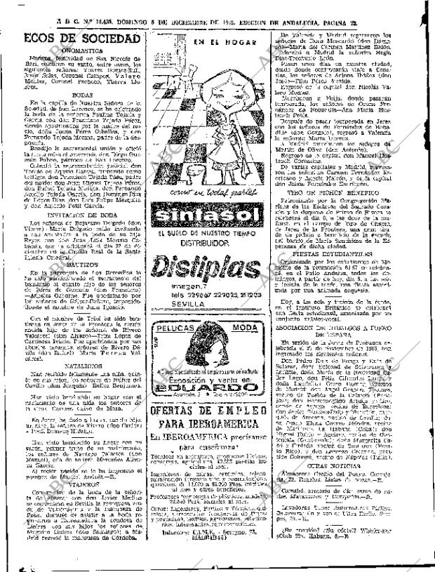 ABC SEVILLA 05-12-1965 página 72
