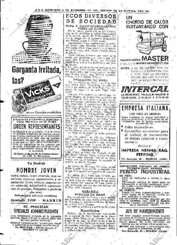ABC MADRID 08-12-1965 página 102
