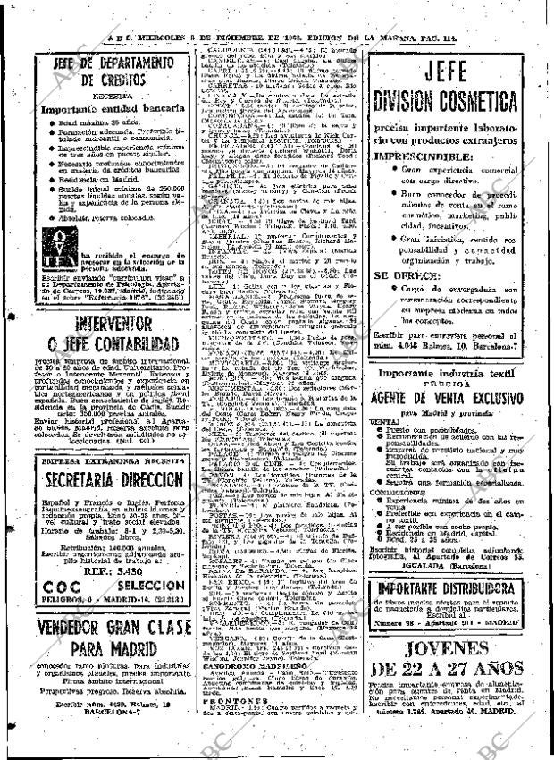 ABC MADRID 08-12-1965 página 114