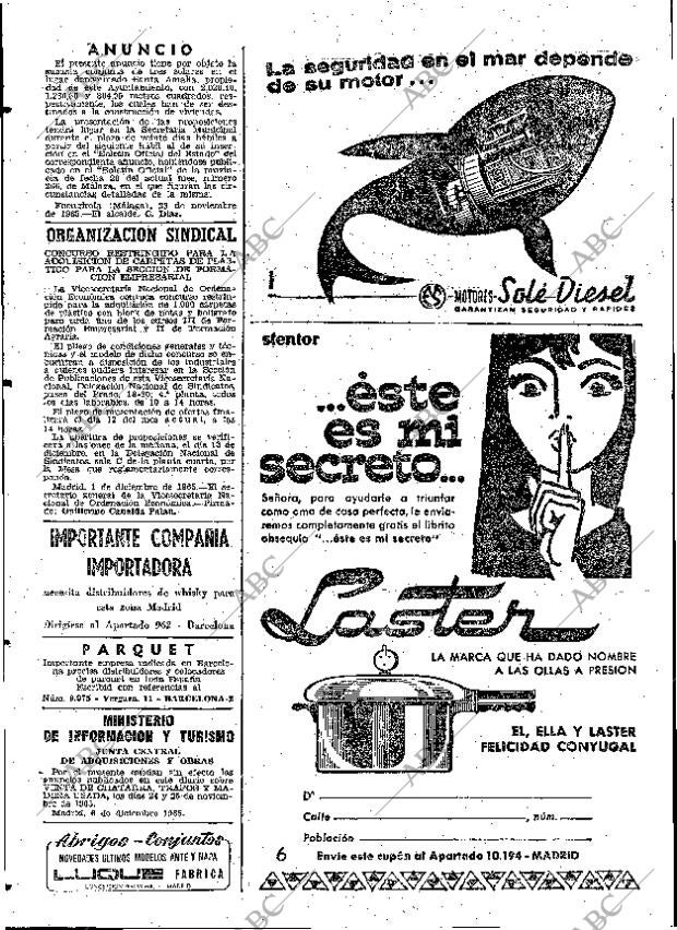 ABC MADRID 08-12-1965 página 126