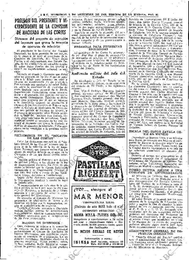 ABC MADRID 08-12-1965 página 81