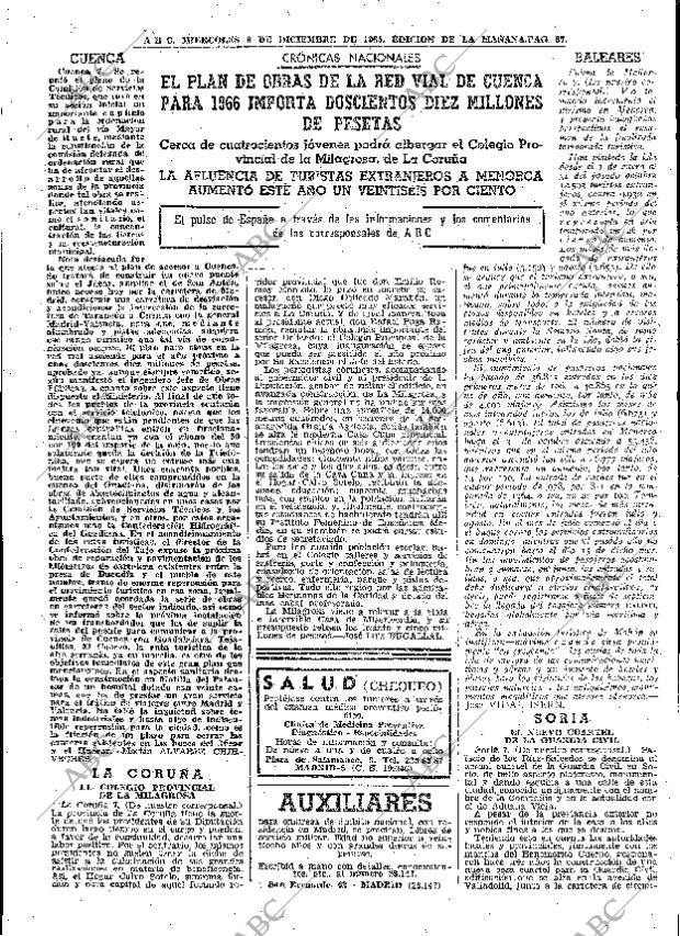 ABC MADRID 08-12-1965 página 87