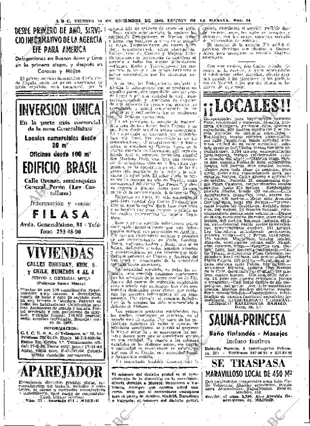 ABC MADRID 10-12-1965 página 64