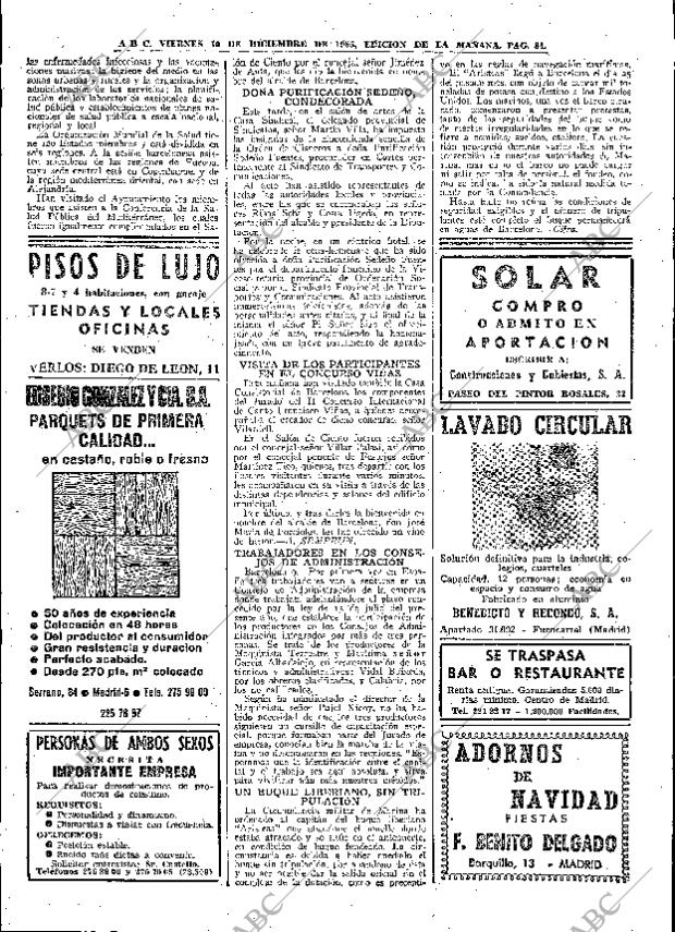 ABC MADRID 10-12-1965 página 84