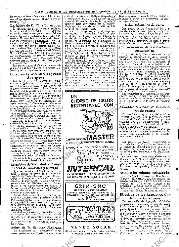 ABC MADRID 10-12-1965 página 87