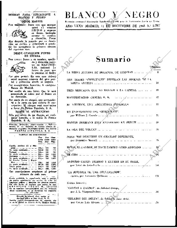 BLANCO Y NEGRO MADRID 11-12-1965 página 21