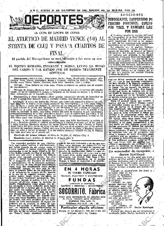 ABC MADRID 16-12-1965 página 101