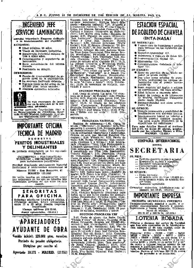 ABC MADRID 16-12-1965 página 114