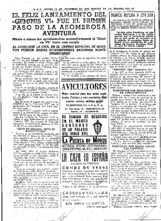 ABC MADRID 16-12-1965 página 57