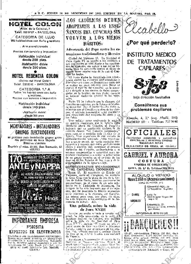 ABC MADRID 16-12-1965 página 68