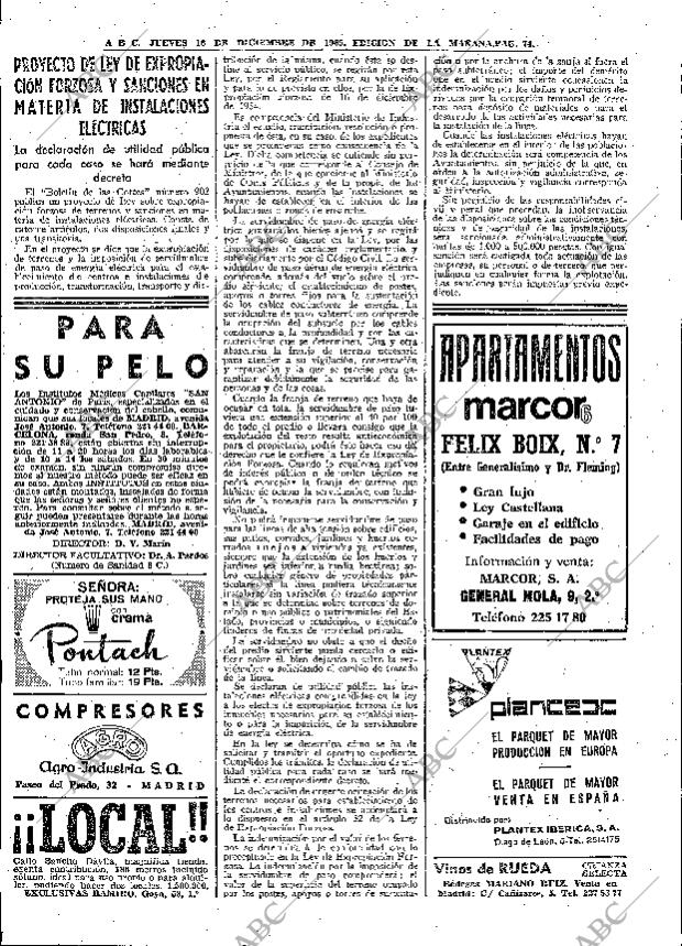 ABC MADRID 16-12-1965 página 74