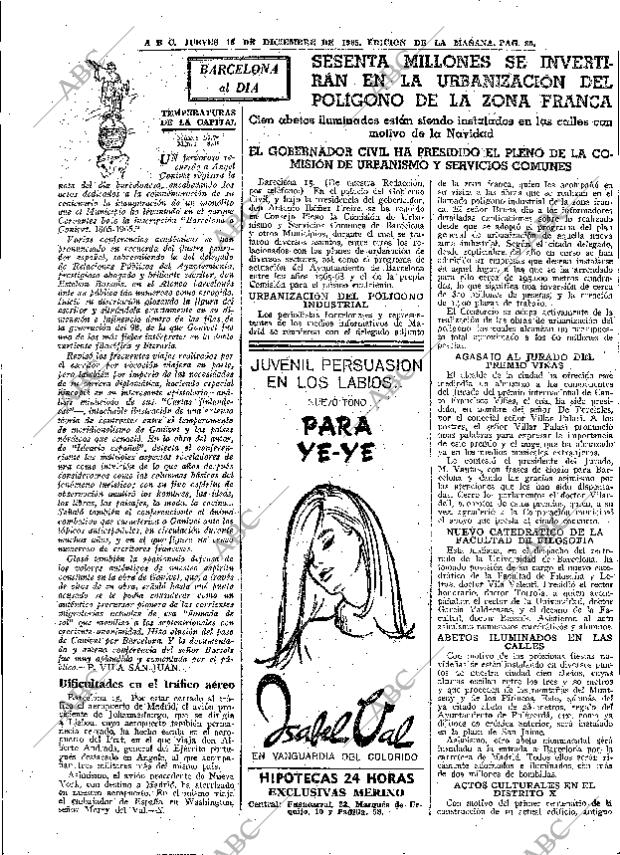 ABC MADRID 16-12-1965 página 85