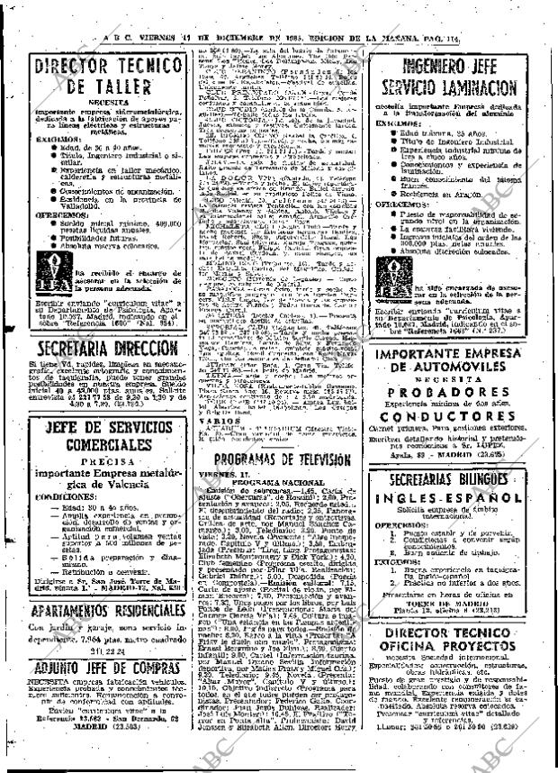 ABC MADRID 17-12-1965 página 114