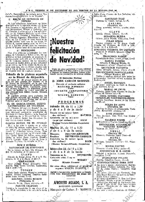 ABC MADRID 17-12-1965 página 96