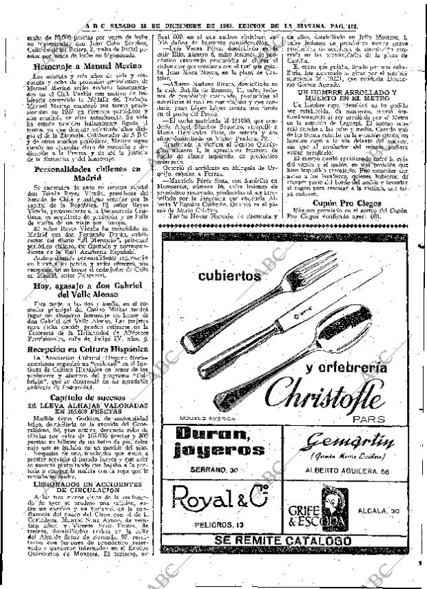 ABC MADRID 18-12-1965 página 101