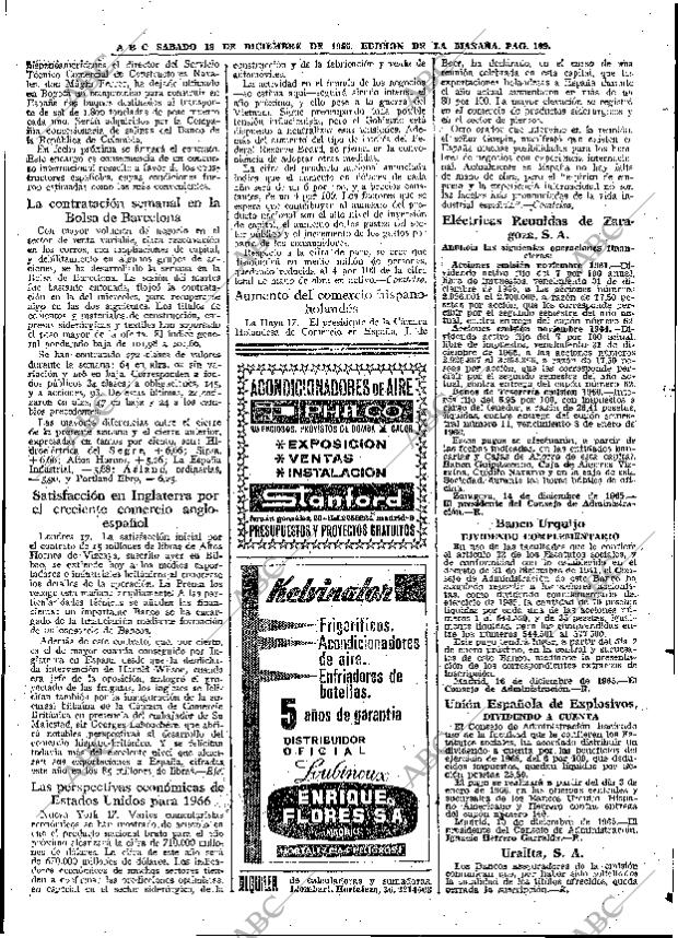 ABC MADRID 18-12-1965 página 109