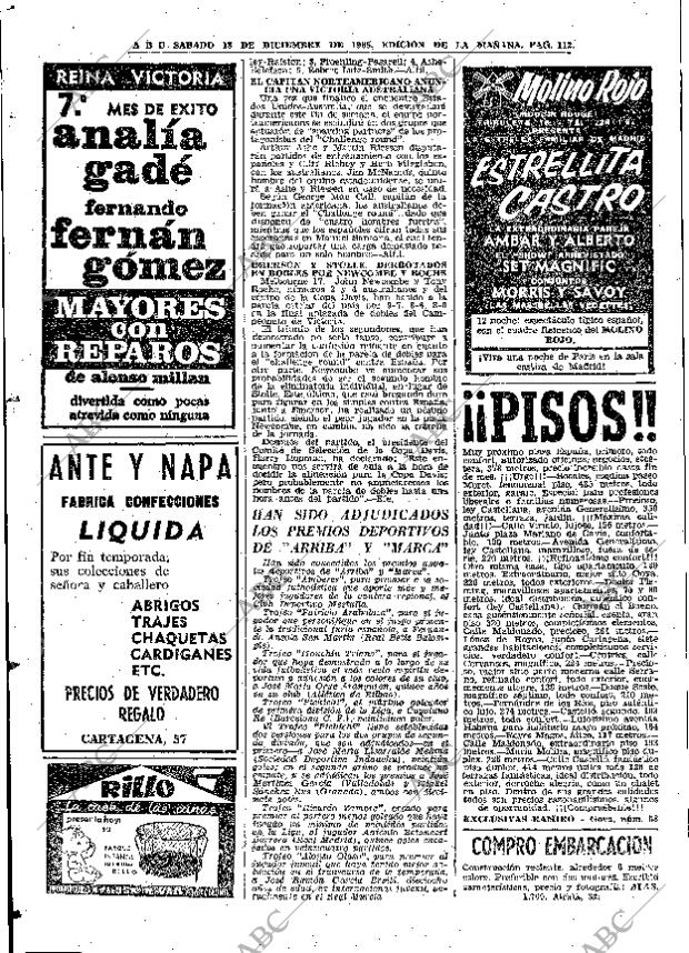 ABC MADRID 18-12-1965 página 112