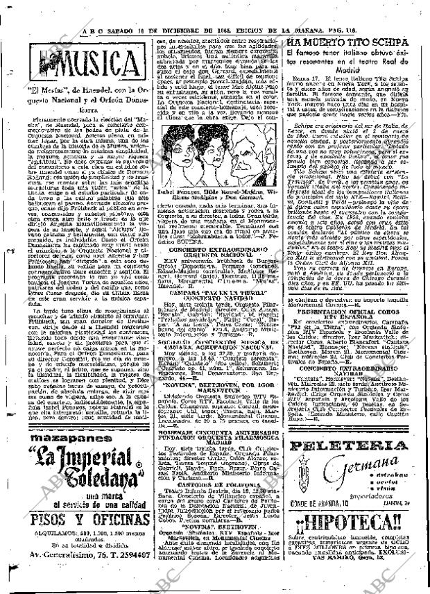 ABC MADRID 18-12-1965 página 116