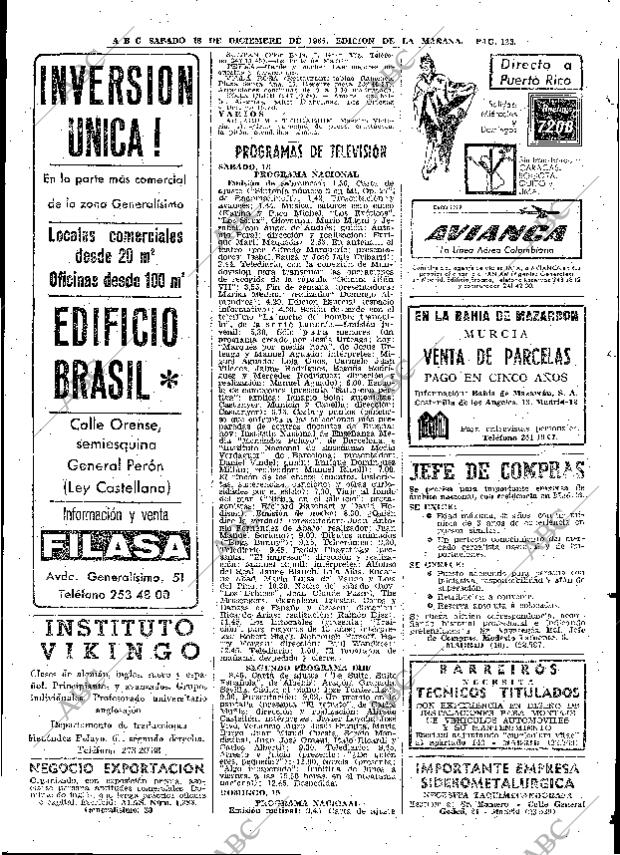 ABC MADRID 18-12-1965 página 123