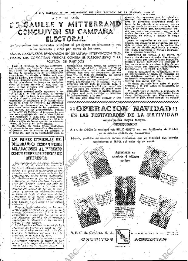 ABC MADRID 18-12-1965 página 67