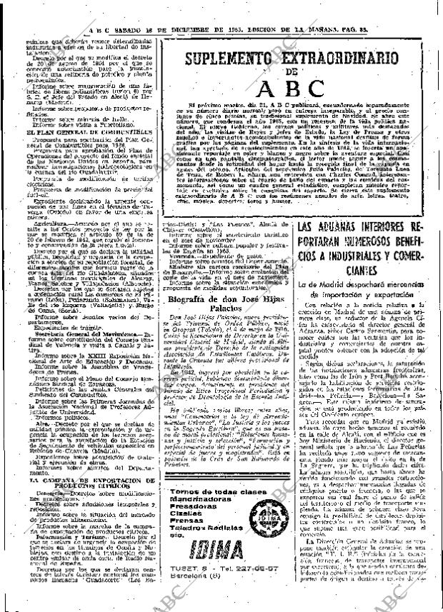 ABC MADRID 18-12-1965 página 85