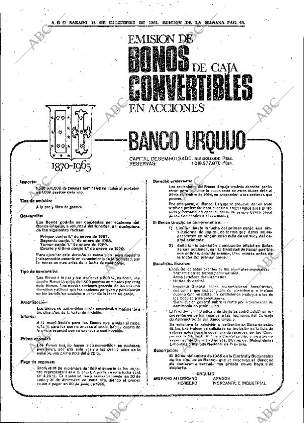 ABC MADRID 18-12-1965 página 92
