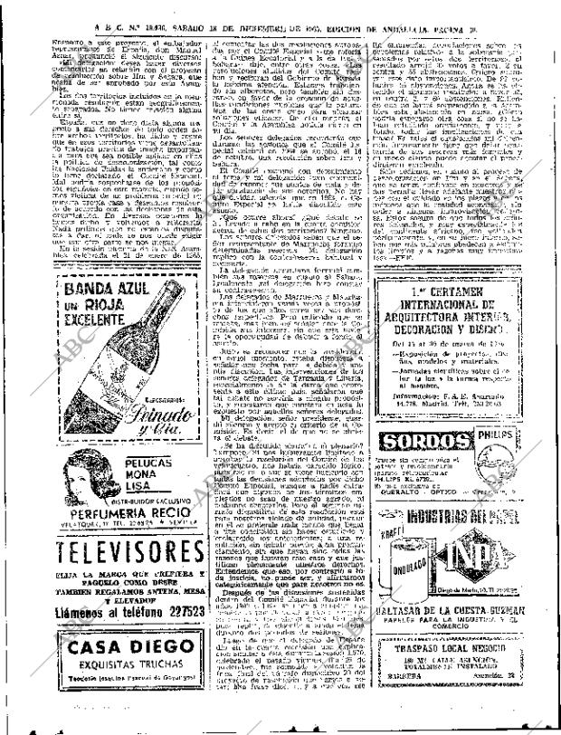 ABC SEVILLA 18-12-1965 página 40