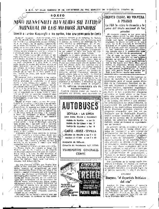 ABC SEVILLA 18-12-1965 página 69