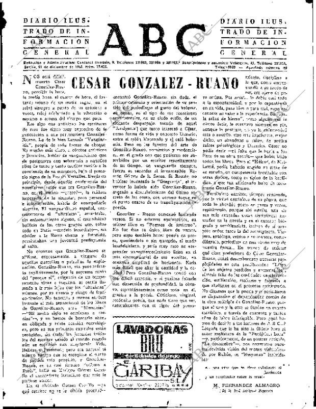 ABC SEVILLA 21-12-1965 página 3